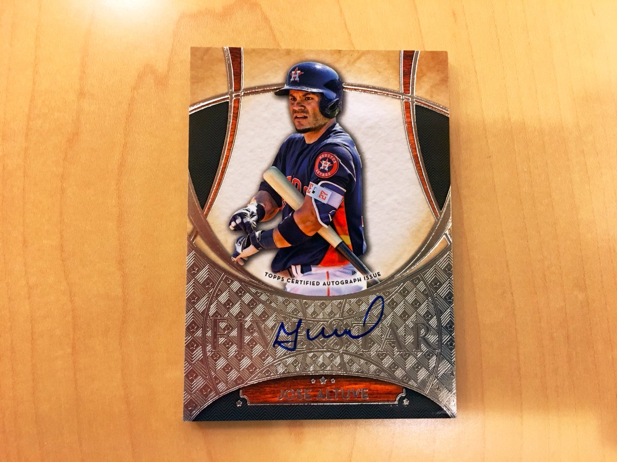 MLB's tweet image. This is a GORGEOUS @JoseAltuve27 autographed card from @Topps. 
   
Want it? Just RT for a chance to win. #MLBCards