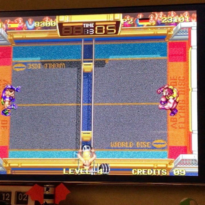 lyon_retro's tweet photo. Incontournable Windjammers ! #retrogaming #windjammers #dipswitch #mame #arcadegames #recalbox #pixelparty https://t.co/2EbAxFvjLj https://t.co/F5iBnWRi9Q