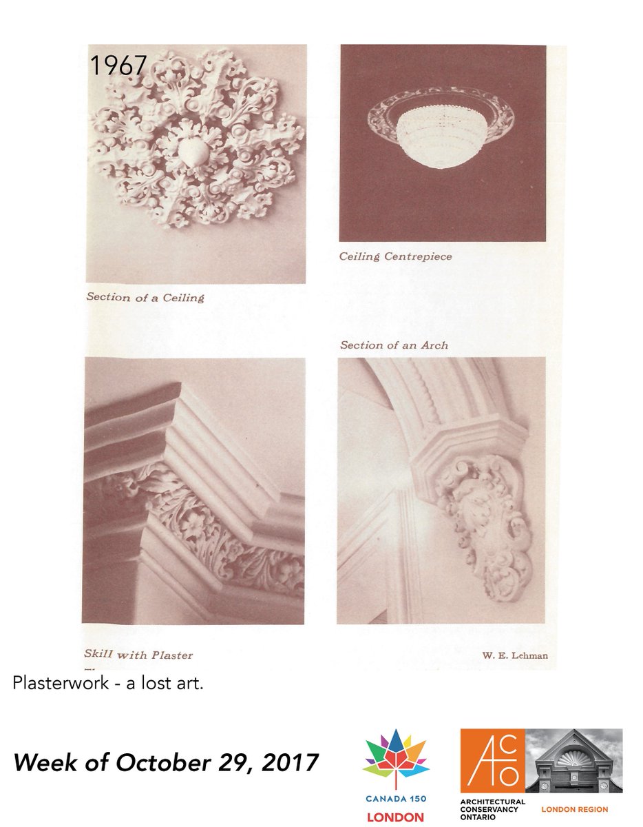 CanadaDayLdn's tweet photo. Plasterwork offers ornament to some of London's most beautiful spaces. Repair is a delicate art #LdnOntJournal #Canada150 https://t.co/IbtbXLxifW