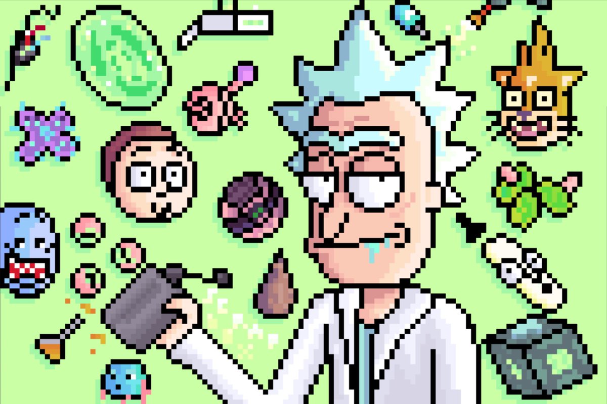 TheSandboxGame's tweet photo. Join our #rickandmorty #pixelart contest this week ๐จ
Check this entry made by Scrapbox1 - itโs rad, right? #MadeWithTheSandbox https://t.co/q6zT43CePZ