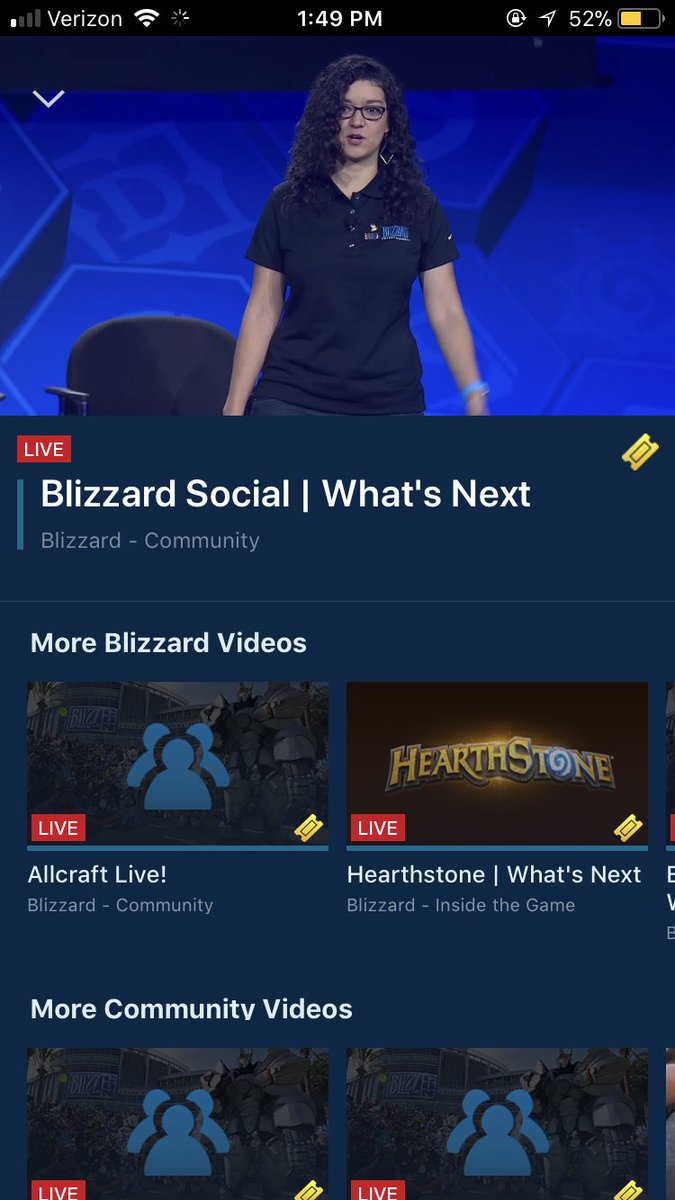 daborsk's tweet photo. Watching a panel about the Bnet mobile app we made on another mobile app we made while at the event #mobileception #Blizzcon2017 https://t.co/SuP9RtIEcc