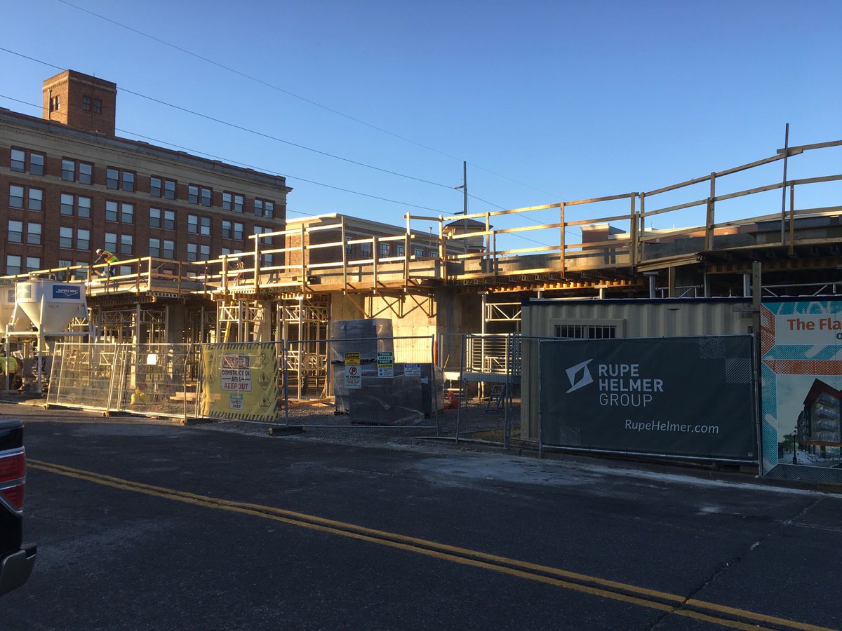 RupeCompanies's tweet photo. Our construction team is hard at work to bring a new loft-style apartment community to @downtowntulsa. The Flats on Archer is coming soon! https://t.co/aPaiNB3Cja