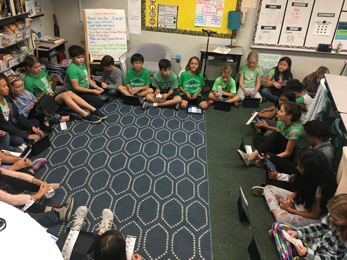 BW5Cherry's tweet photo. These students had a high level discussion during our grand conversation today!! #bwbobcats https://t.co/nJtTzyux02
