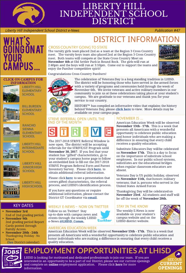 What's Going on at LHISD? Stay up-to-date with campus news and events with this week's #47 LHISD e-News pub.lucidpress.com/0e4de4a6-30ea-…