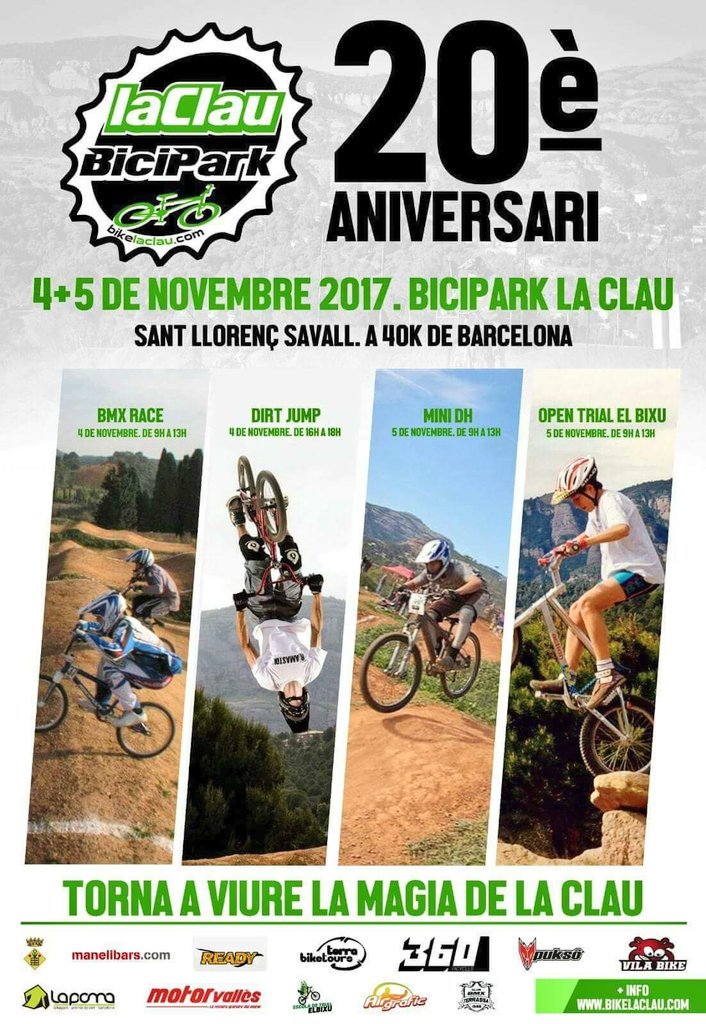 BmxTerrassa's tweet photo. Aquest cap de setmana torna a viure "La màgia de La Clau"
#BMXRace - #DirtJump - #MiniDH - #Trial https://t.co/FZQGuiCTOU