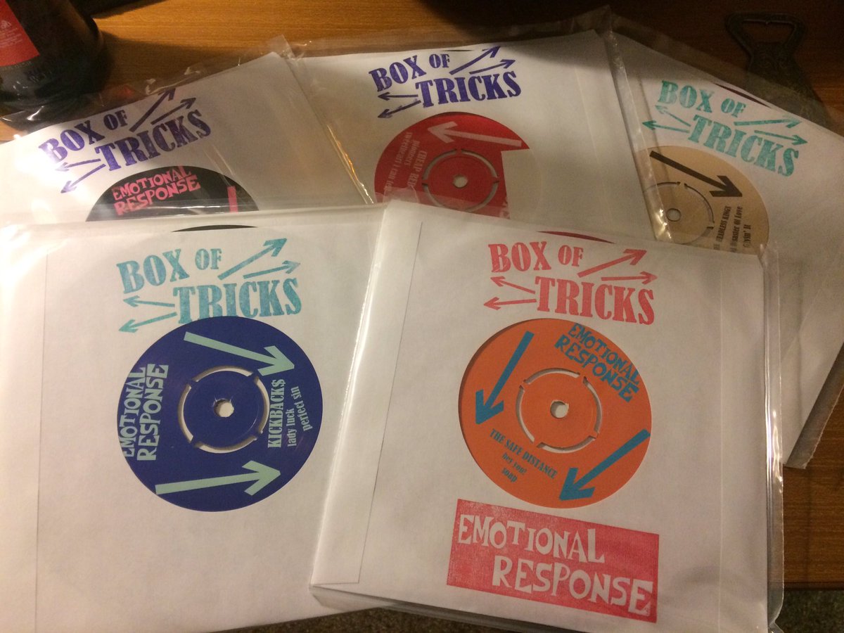 saintetian's tweet photo. This new Hulaboy/Safe Distance has got me dipping into this @emoresponse Box Of Tricks 7" Box Set #boxsetgo https://t.co/n6Q23R7B6K
