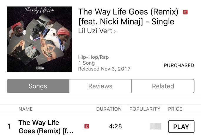 ikondeservbetr's tweet photo. Azaleans, make sure to buy Uzi and Nicki's new song #TheWayLifeGoes on iTunes NOW! 😍🔥 Already brought my copy 😘 https://t.co/dft3oh6PRM https://t.co/hPMaT5LgRy