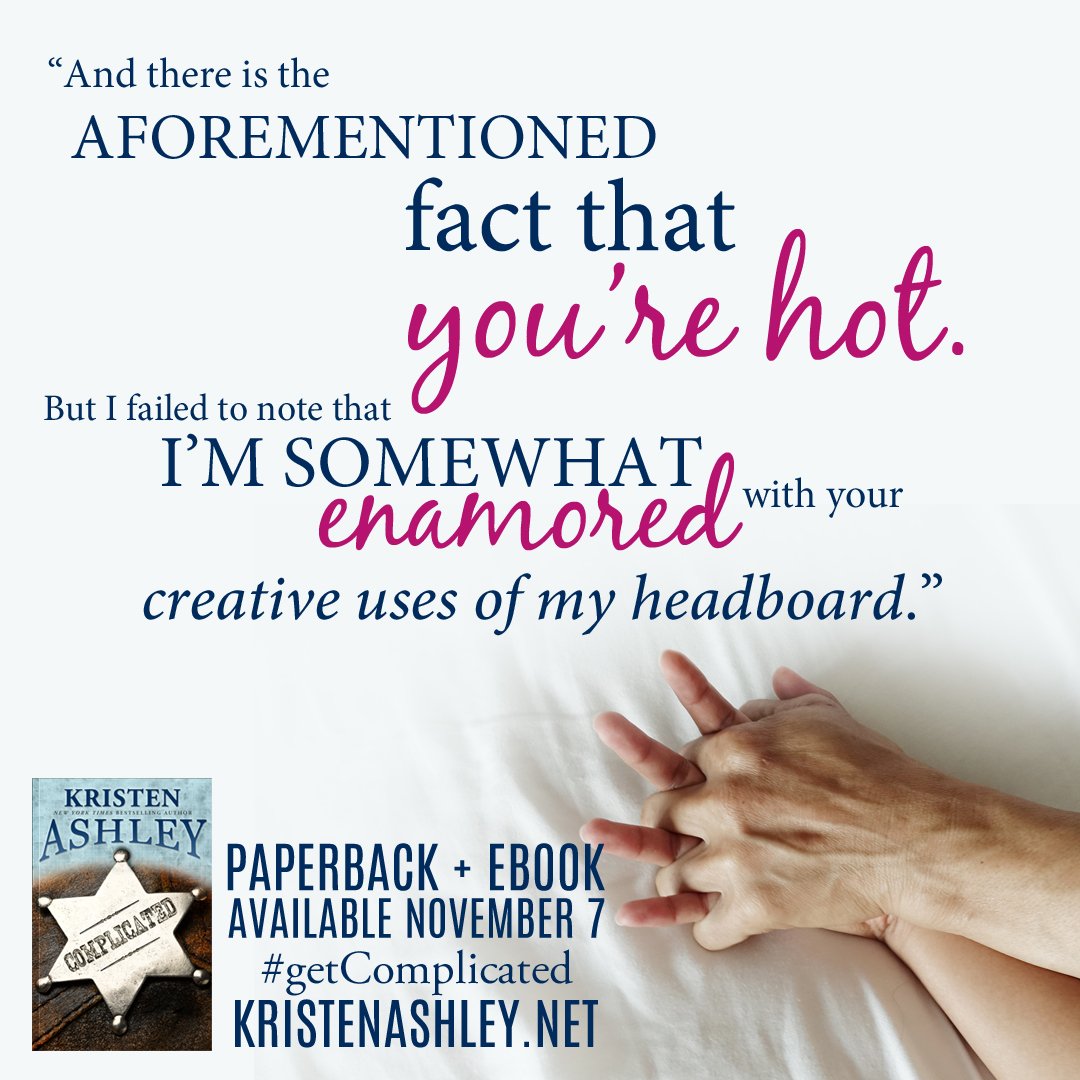 KristenAshley68's tweet photo. Annnnd even closer to #getComplicated. Here's the @AmazonKindle pre-order link: https://t.co/eprxkFKx7y https://t.co/MVnmv2G4jf