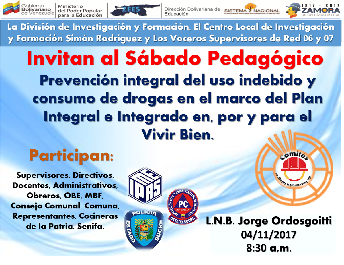 CLIFM_Bermudez's tweet photo. II Sábado Pedagógico.  Asiste!!,  tu participación es importante. https://t.co/eUIh3JDfqG