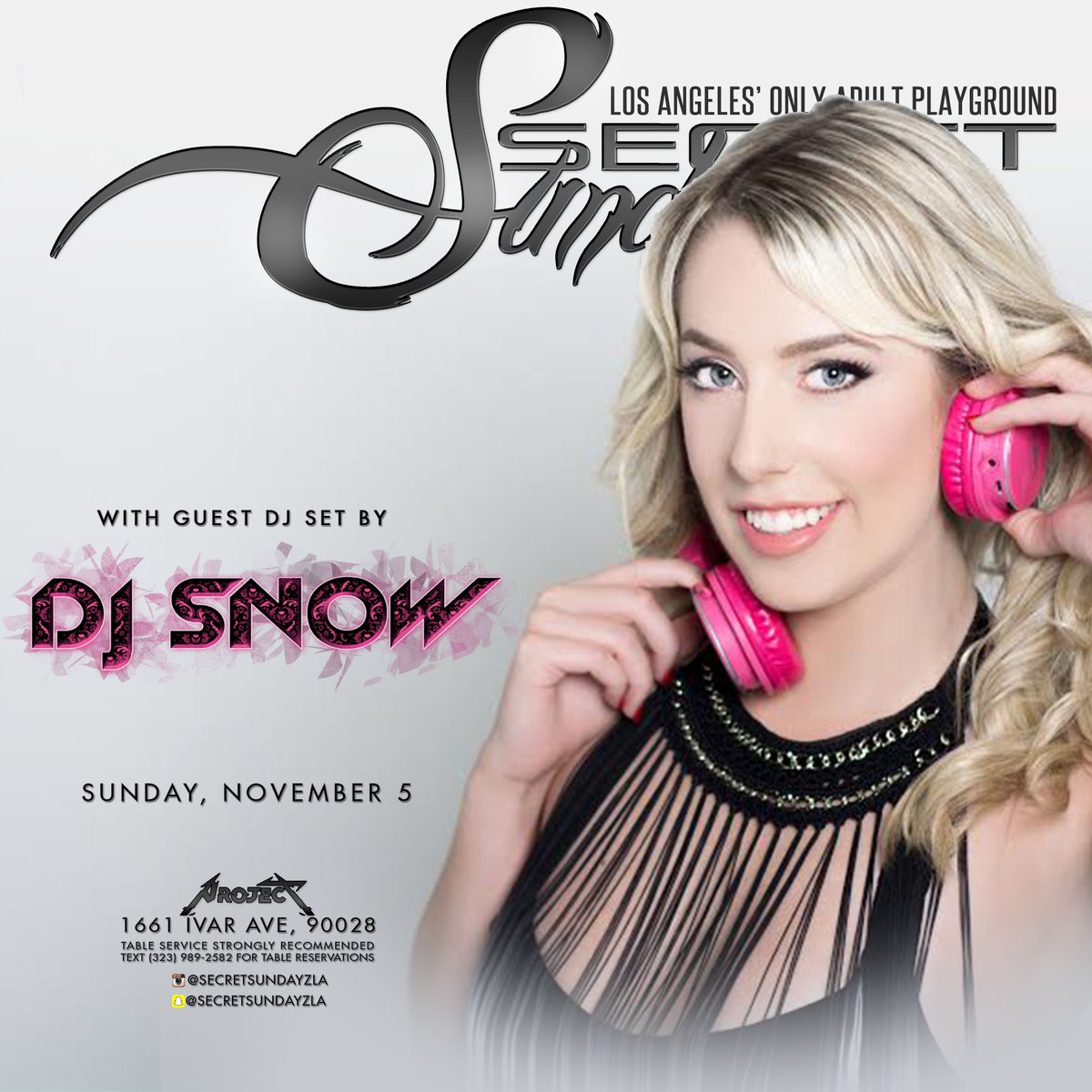 RelapseLA's tweet photo. SUN 10pm #SECRETSUNDAYZ 1661 Ivar Ave HALLOWEEN Special Guest DJ @DJSnowOfficial_ BOOK YOUR TABLE NOW txt323.989.2582 #FB @SecretSundayzLA https://t.co/a83HlwufJE