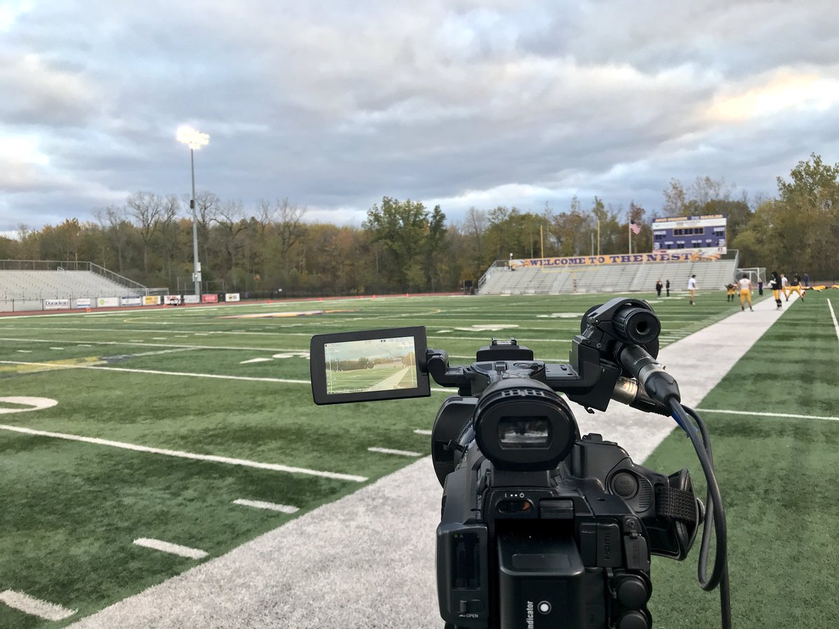 zach_harig's tweet photo. The calm before the storm in Avon! Division II playoff battle coming your way: @SJJFootball at @avoneagles! Stay tuned to @BCSNsports. 🏈 https://t.co/nVnrzUkVH8