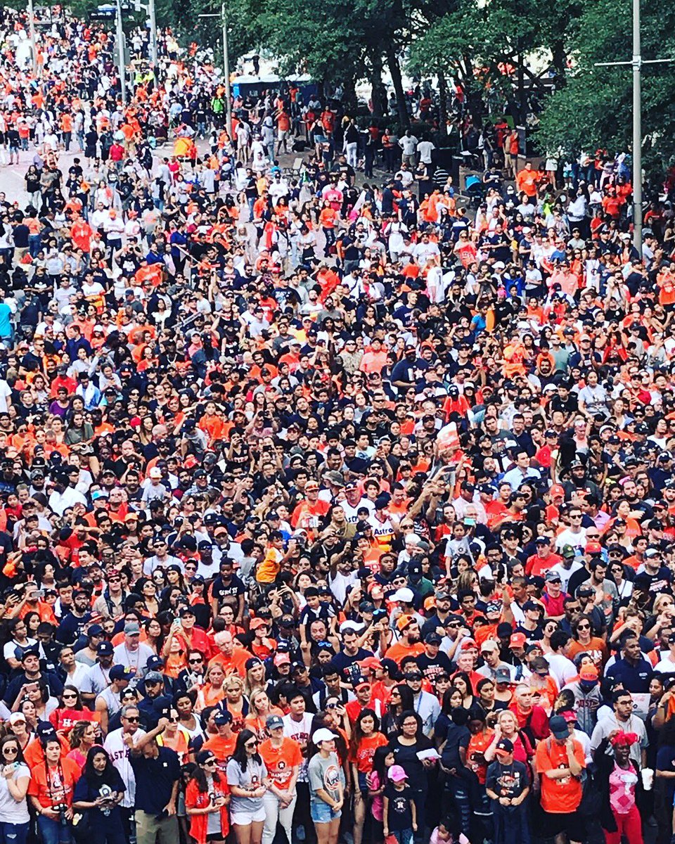 Kingnickrusso's tweet photo. Mama we made it! We made history Houston! Millions in downtown was beautiful! #Houston Strong #EarnHistory https://t.co/bC0zUjW5PP