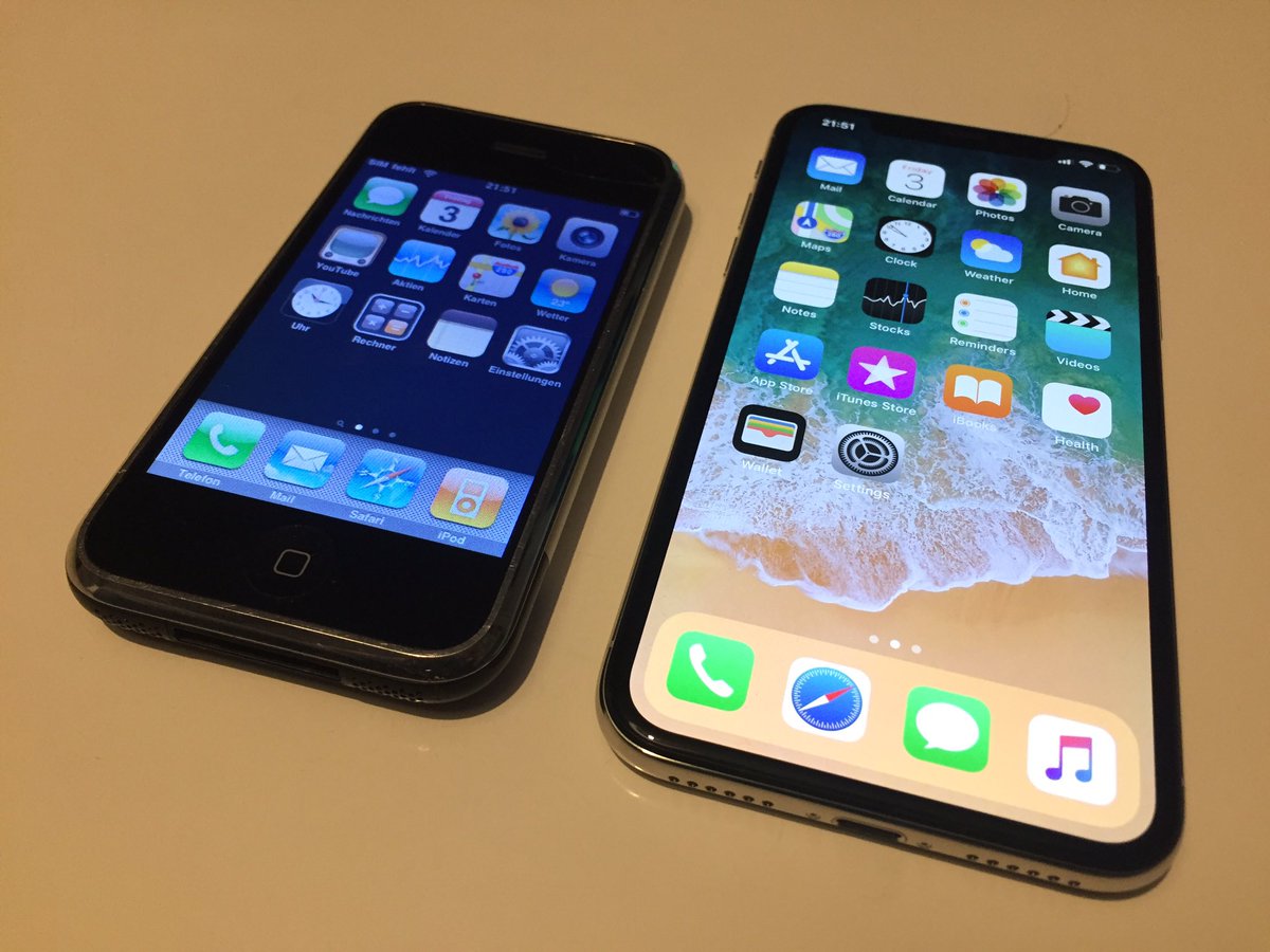 jzehle's tweet photo. I still remember that day when I first hold the original iPhone in my hands. 10 years is a short time. #iPhoneX https://t.co/xo1qFhT0s5