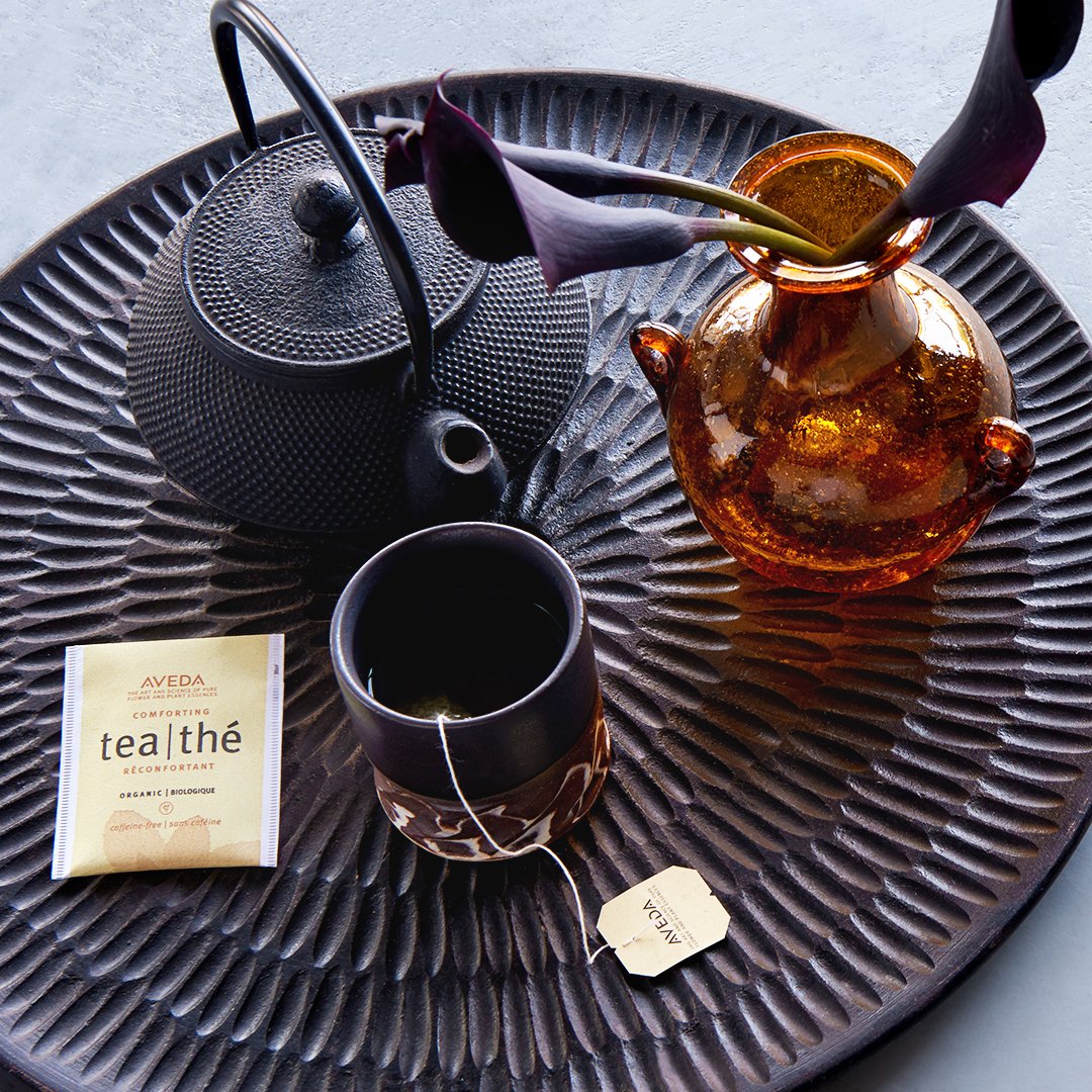 aveda's tweet photo. Get ready for winter and stock up on #AvedaTea for those cozy mornings at home. https://t.co/gRZlhfV20X https://t.co/z6s9u4DzeP