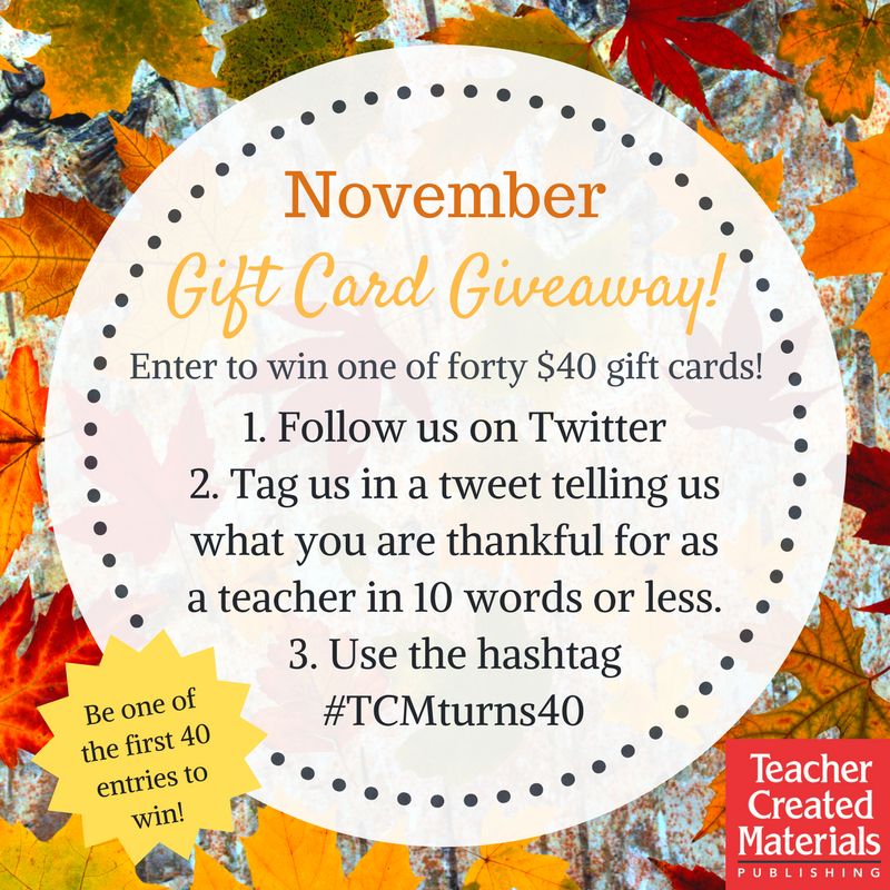 tcmpub's tweet photo. Enter to win one of forty $40 Gift Cards! #40WeeksofGiveaways #TCMturns40 https://t.co/jWM6ICAUoV