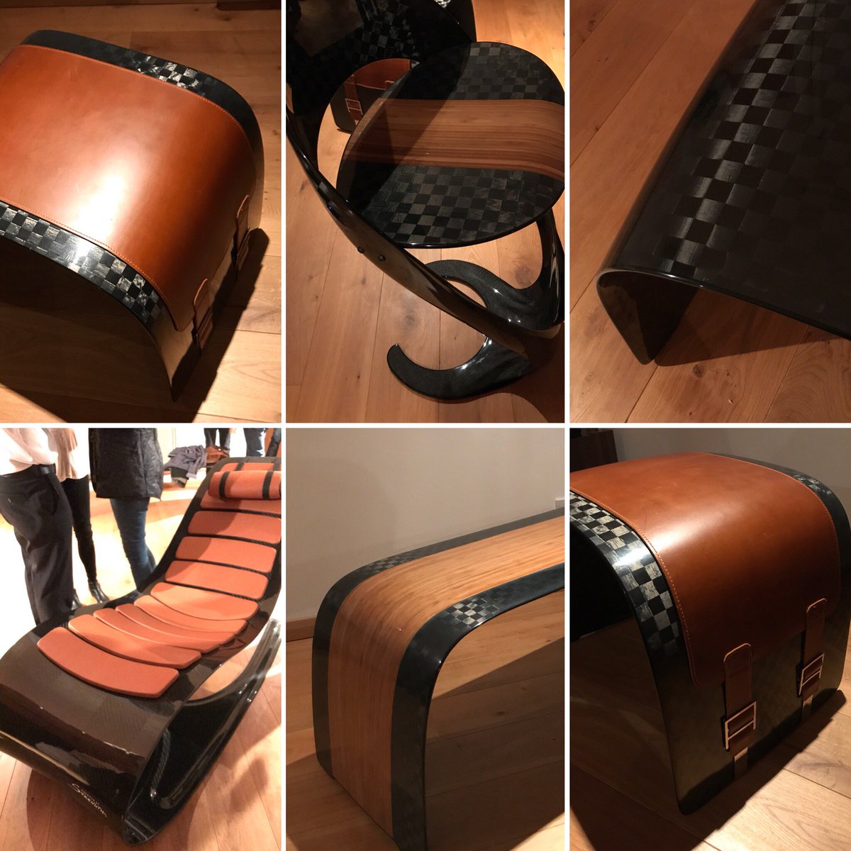 Lovely evening at <a href="/Essenceofstreng/">Essence of Strength</a> checking out their incredible carbon fibre furniture #carbonfibre