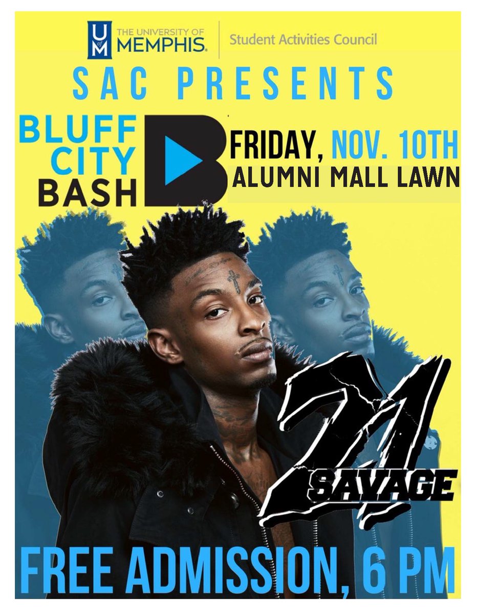 UofMSAC's tweet photo. SAC presents Bluff City Bash 2017 #issaconcert https://t.co/3lHGvbokMv