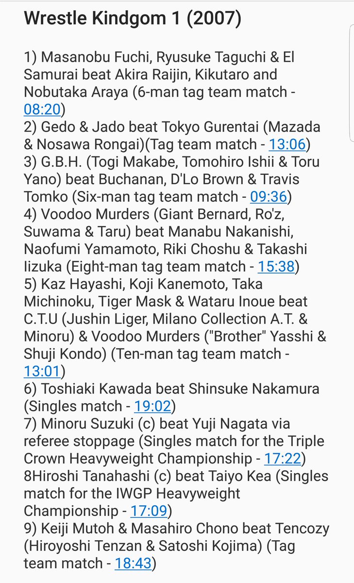 WrestFlashbacks's tweet photo. #EventFocus
#WrestleKingdom 1
@njpw1972 & @alljapan_pw
Jan 4, 2007
Tokyo Dome, Japan
Att: 28,000
https://t.co/Dkw3ySuoqA https://t.co/PFslEMTyHl
