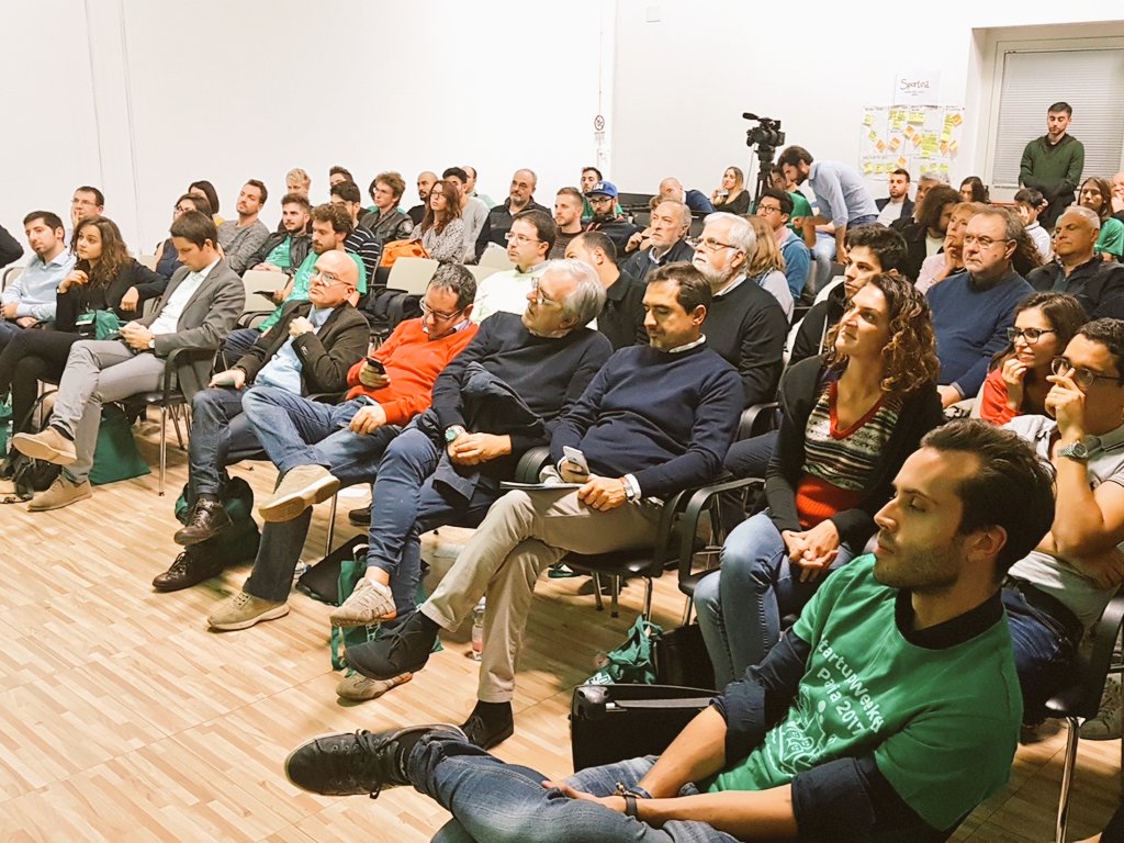 paololombardi's tweet photo. Happy to finally making it back to #Pavia where I studied &worked for 10ys #SWPavia #jury @activatorspv winners Ticketoo Cikis Fairfunding https://t.co/ZLp5jnFwl4