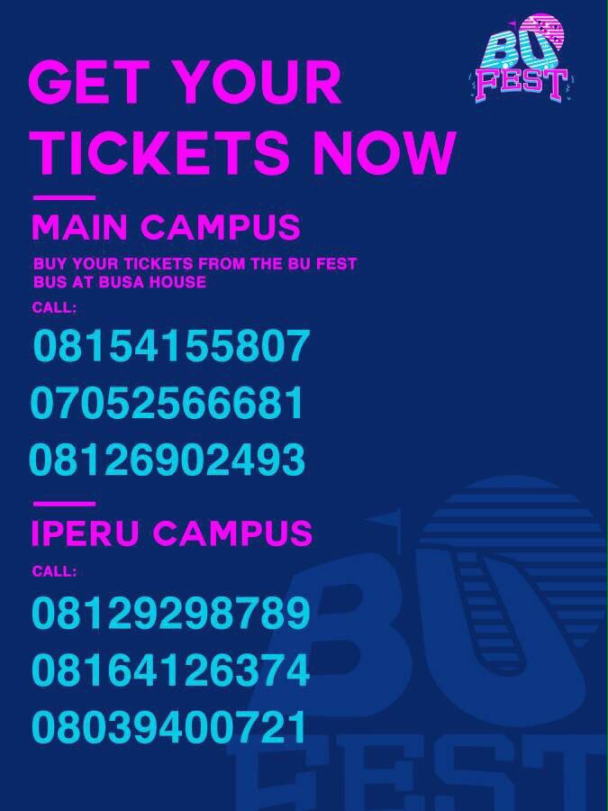 maekvng's tweet photo. Get your tickets!! 2 days left #Bufest2017💃💃💃
To get your tickets,call any of the numbers and it'd be provided to your ROOMS, HALLS etc. https://t.co/sMQRC8mfpK