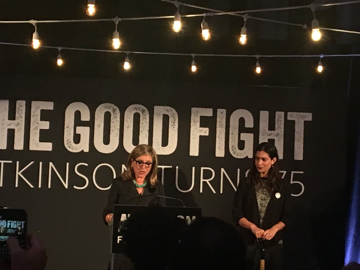 .<a href="/colette_murphy/">colette murphy</a> awards <a href="/SaraMojtehedz/">Sara Mojtehedzadeh</a> with a special prize for her awesome coverage of decent work #Atkinson75