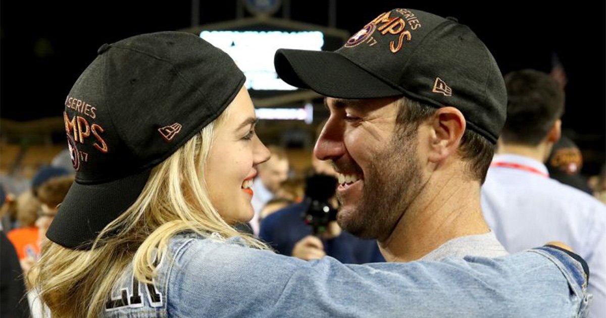 YahooSports's tweet photo. Justin Verlander missed the Astros parade to marry Kate Upton and people are mad: https://t.co/IJp3XSiJLt https://t.co/LDazaXmvOB