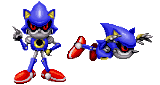 Metal Sonic Png - Sonic 3 Metal Sonic Sprites, Transparent Png