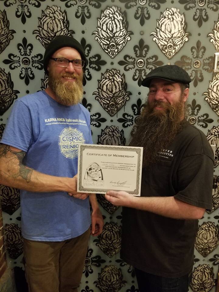 Welcoming one of our newest members, Jacob #stl #newbie #newmember #welcome #stlnonprofit #showmeyourbeardstate #doitforcharity #501c3