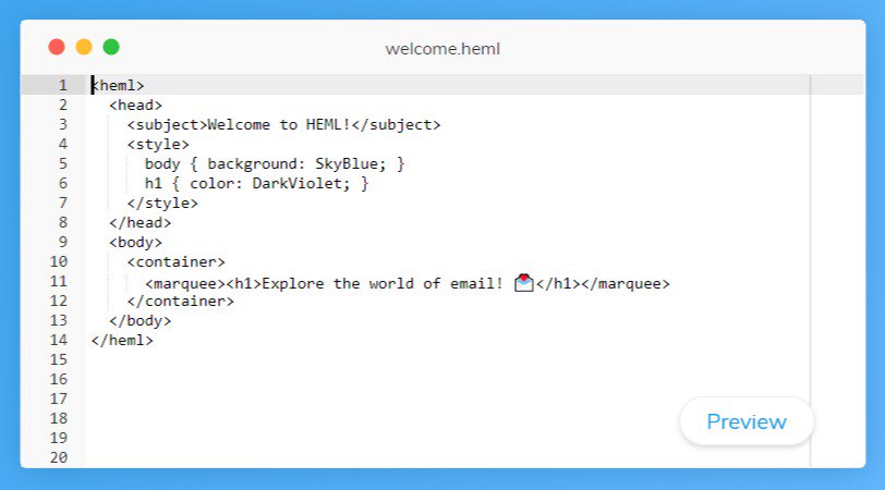CSSFlow's tweet photo. HEML - An open source markup language for building responsive email https://t.co/ZOLwMp7OtV https://t.co/hQMQZNtqgh