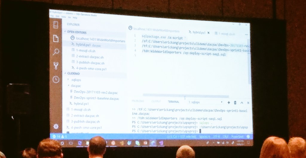 MsSQLGirl's tweet image. In #SQLOpsStudio , you can do [Ctrl] [+] to easily zoom for Presentation mode .. whoop whoop! Early preview at #PASSsummit