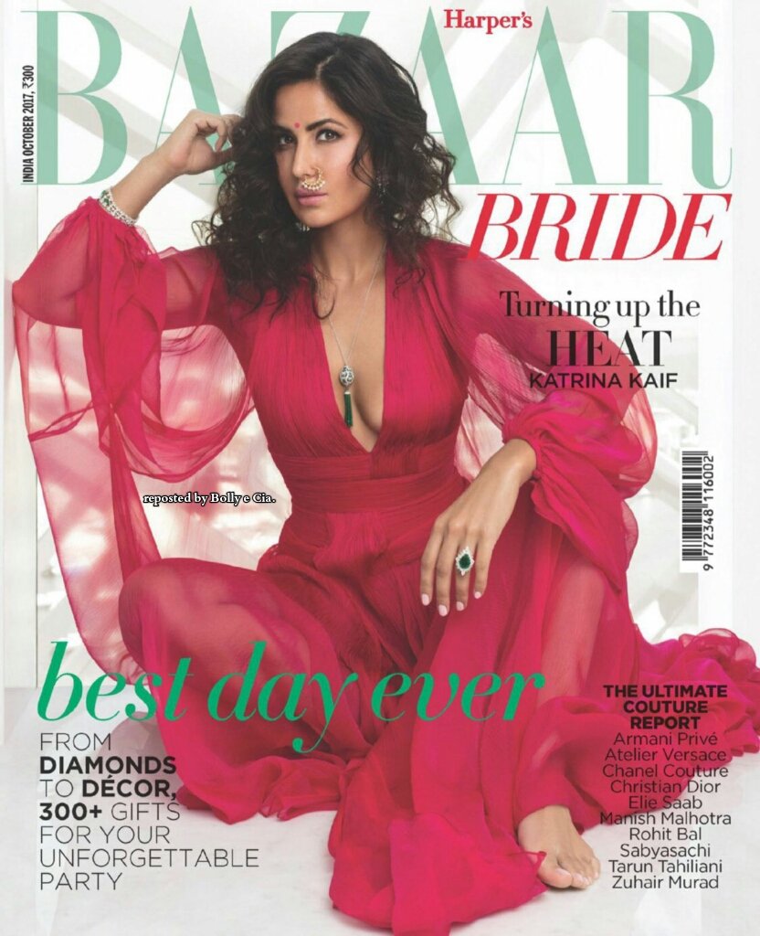 bollyecia's tweet photo. #KatrinaKaif na revista #BazaarBride.🙂👍 #Revista #Magazine #Bazaar #BazaarMagazine #BazaarÍndia #Fashion #CinemaIndiano #Bollywood #Índia https://t.co/DQPvKgfATs