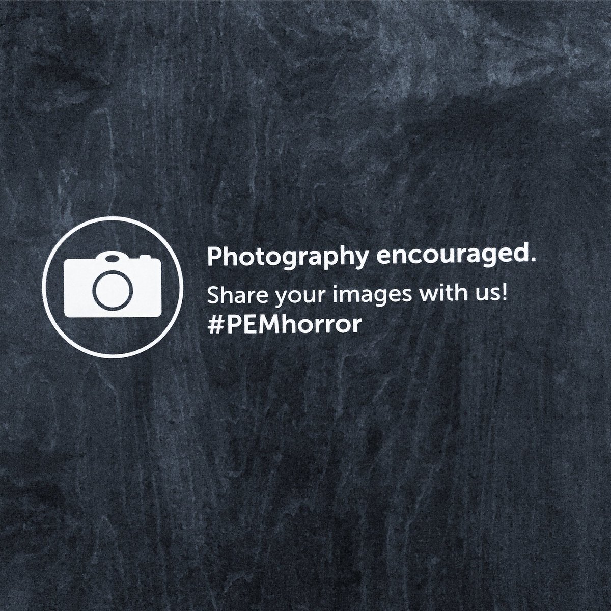 culturaliv's tweet photo. Here’s a #message we can all get behind! Would be great to see this in more #museums. #photography #PEMhorror @peabodyessex https://t.co/TKOLlcZ7K1