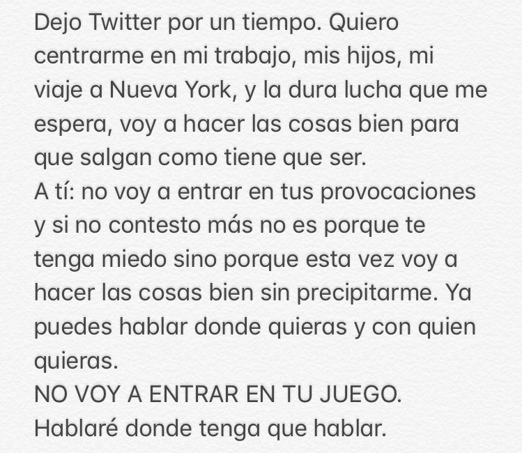 Pepitap37's tweet photo. No es un adiós, es un hasta luego #todopormihija #todopornosotras #desconexionderedes #preparadaparaluchar #masfuertequenunca https://t.co/ZoZcDfHOcK