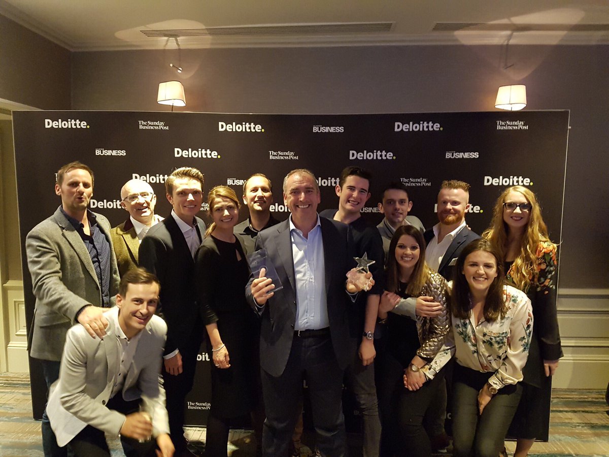 eDesk's tweet photo. Some of the fantastic team members behind xSellco! Delighted to be Irelands 2nd fastest growing technology company @DeloitteIreland #Fast50 https://t.co/cyvTMOXtuH