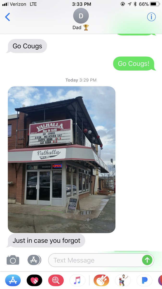paigelittrell's tweet photo. This is what I get when my dad goes to dads weekend without me @ValhallaPullman https://t.co/oin47avdmY