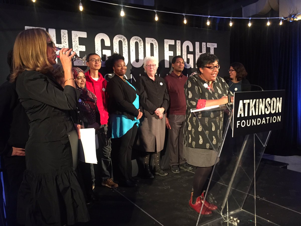 jenniferhollett's tweet photo. Congrats and much respect to #15andFairness on their award tonight, and big wins on $15 min wages. #Atkinson75 https://t.co/9M6lFhmY5n