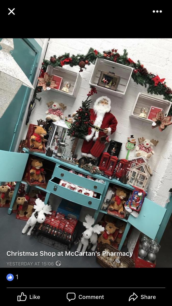 McCartansPharm's tweet photo. Retweet/Quote tweet  and tag two friends to be entered into a competition for a voucher for our new Christmas Shop Upstairs.. https://t.co/MizjvQsGOG