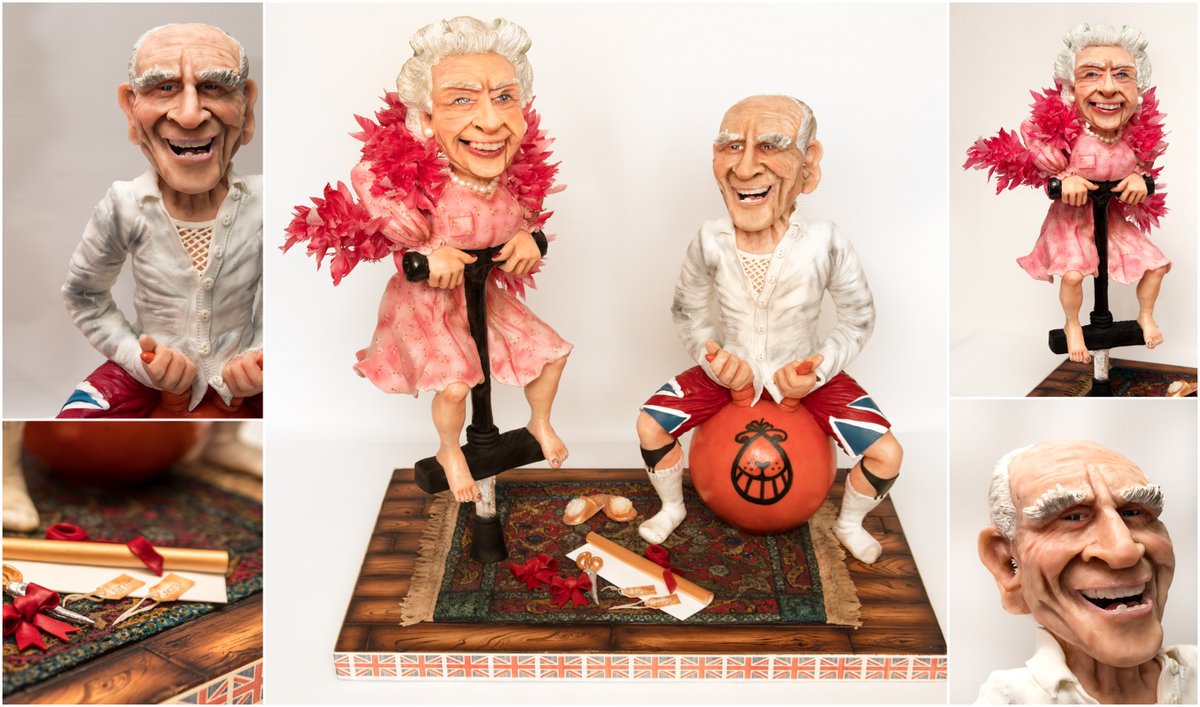 LifeinSugar's tweet photo. @RoyalFamily what do you think of my behind closed doors cake entry of #thequeenandprincephillip #lifeinsugar https://t.co/M8VKyHIcxQ