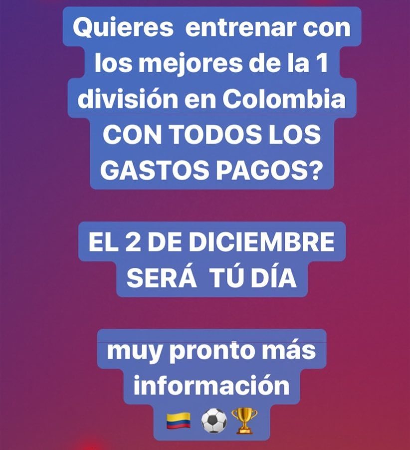 LeonesFCMiami's tweet photo. #MUYPRONTO LLEGA LA #OPORTUNIDAD QUE TODOS ESPERAN!
TÚ OPORTUNIDAD EN EL FÚTBOL PROFESIONAL CON TODOS LOS GASTOS PAGOS ((( EL 2 DE DICIEMBR… https://t.co/KnZbCiAyw2