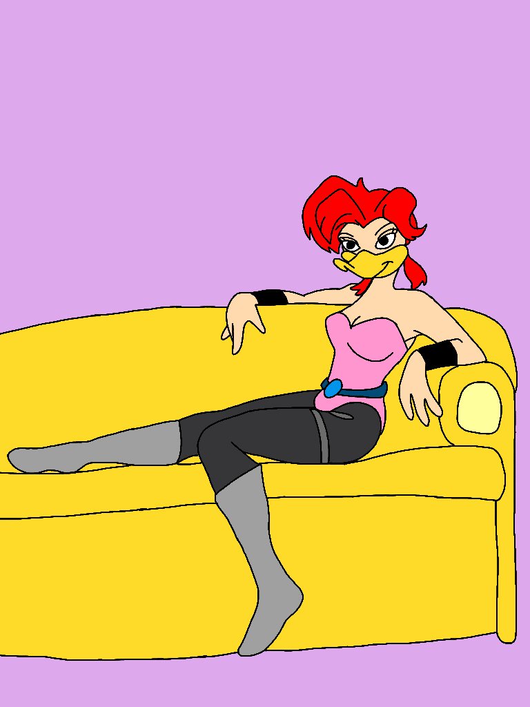 PiratePon's tweet photo. Mallory mcmallard from The Mighty ducks in her new outfit. #mdtas #fanart #FanArtFriday https://t.co/4DGC8Z7xgv