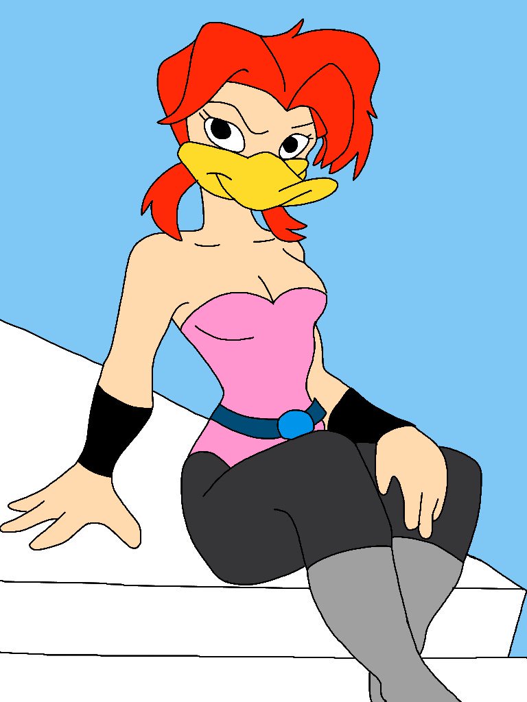 PiratePon's tweet photo. Mallory mcmallard from The Mighty ducks in her new outfit. #mdtas #fanart #FanArtFriday https://t.co/4DGC8Z7xgv