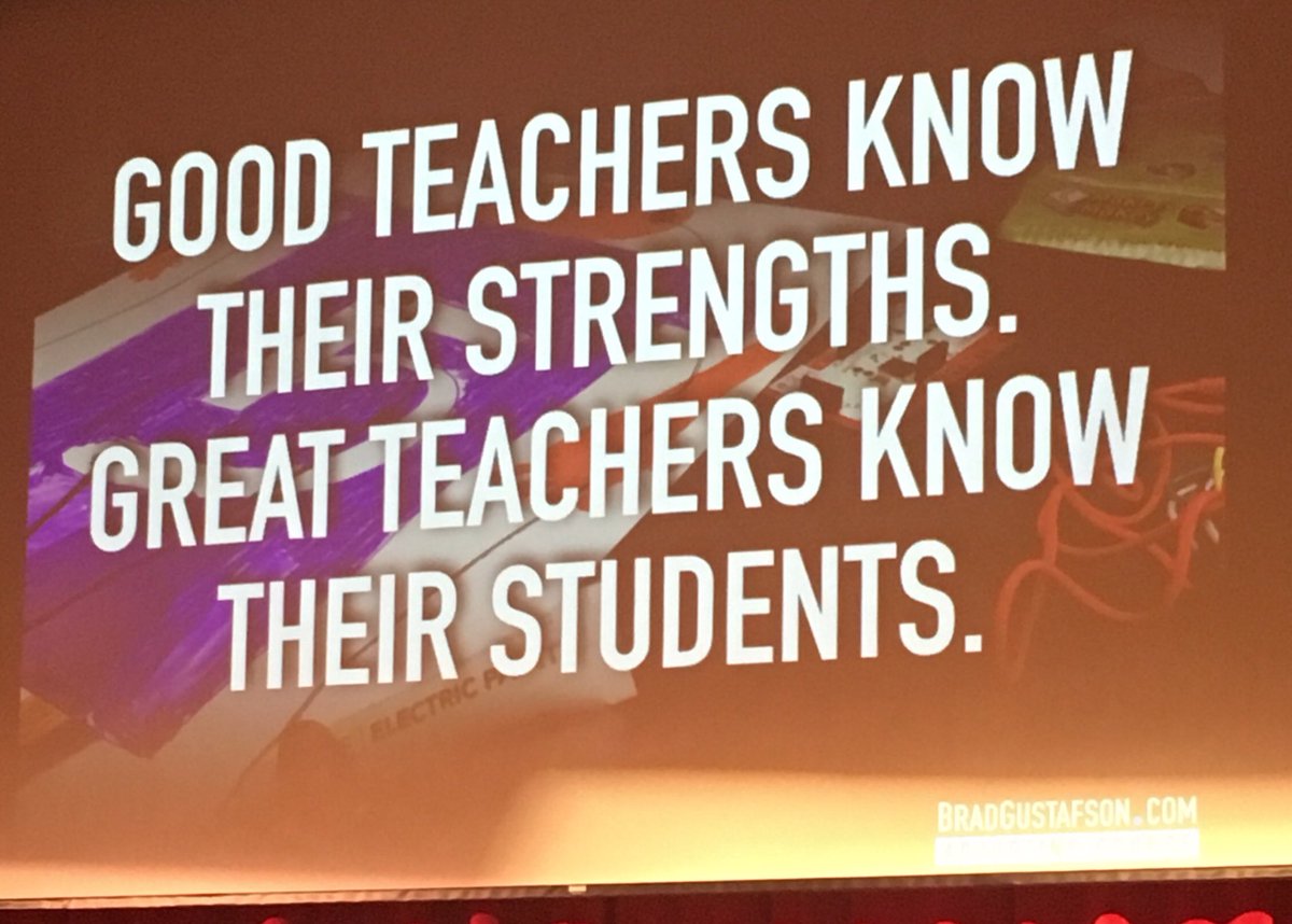 Love this slide from <a href="/GustafsonBrad/">Dr. Brad Gustafson</a> presentation today. So important to know ourselves but also our students! <a href="/CliftonStr/">CliftonStrengths</a> #freemanfalcons