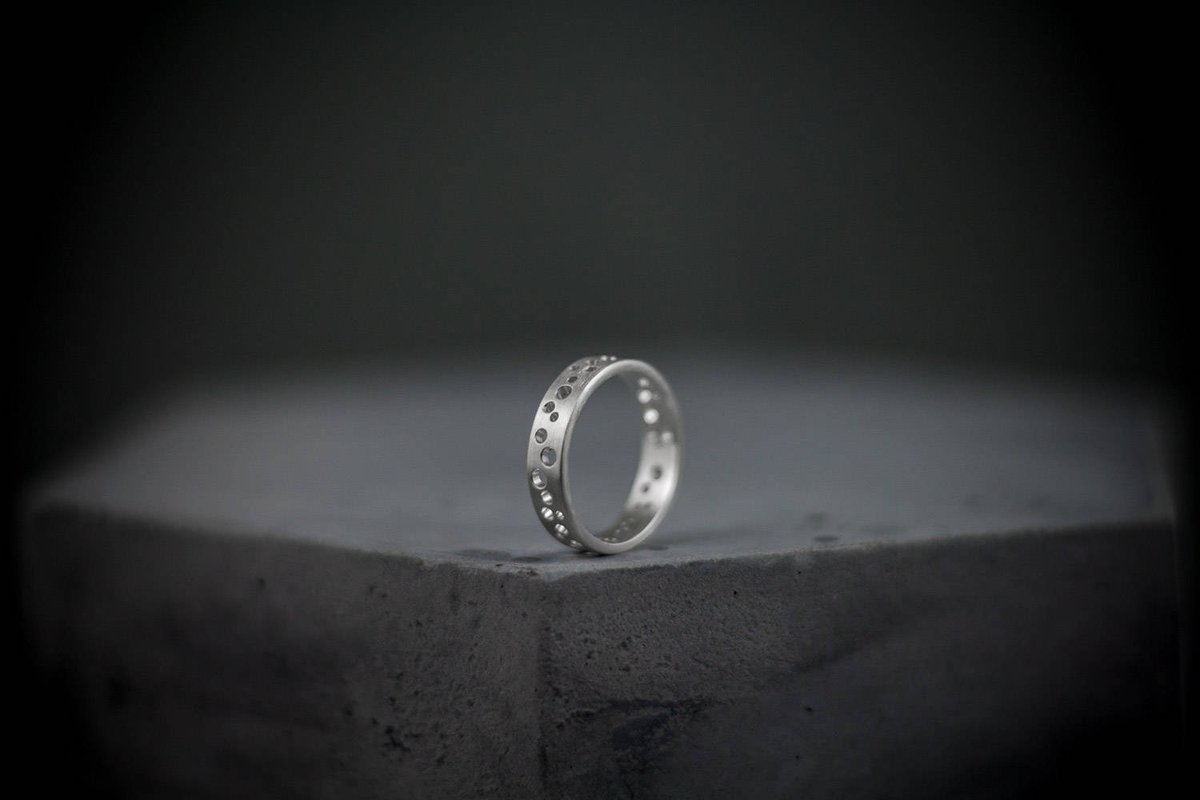 v2designworks's tweet photo. Recycled Silver Holes Ring Band, Modern Silver Ring https://t.co/7tDvVUdJrk #jewelry #ContemporaryRing https://t.co/ADOXxRvLEX