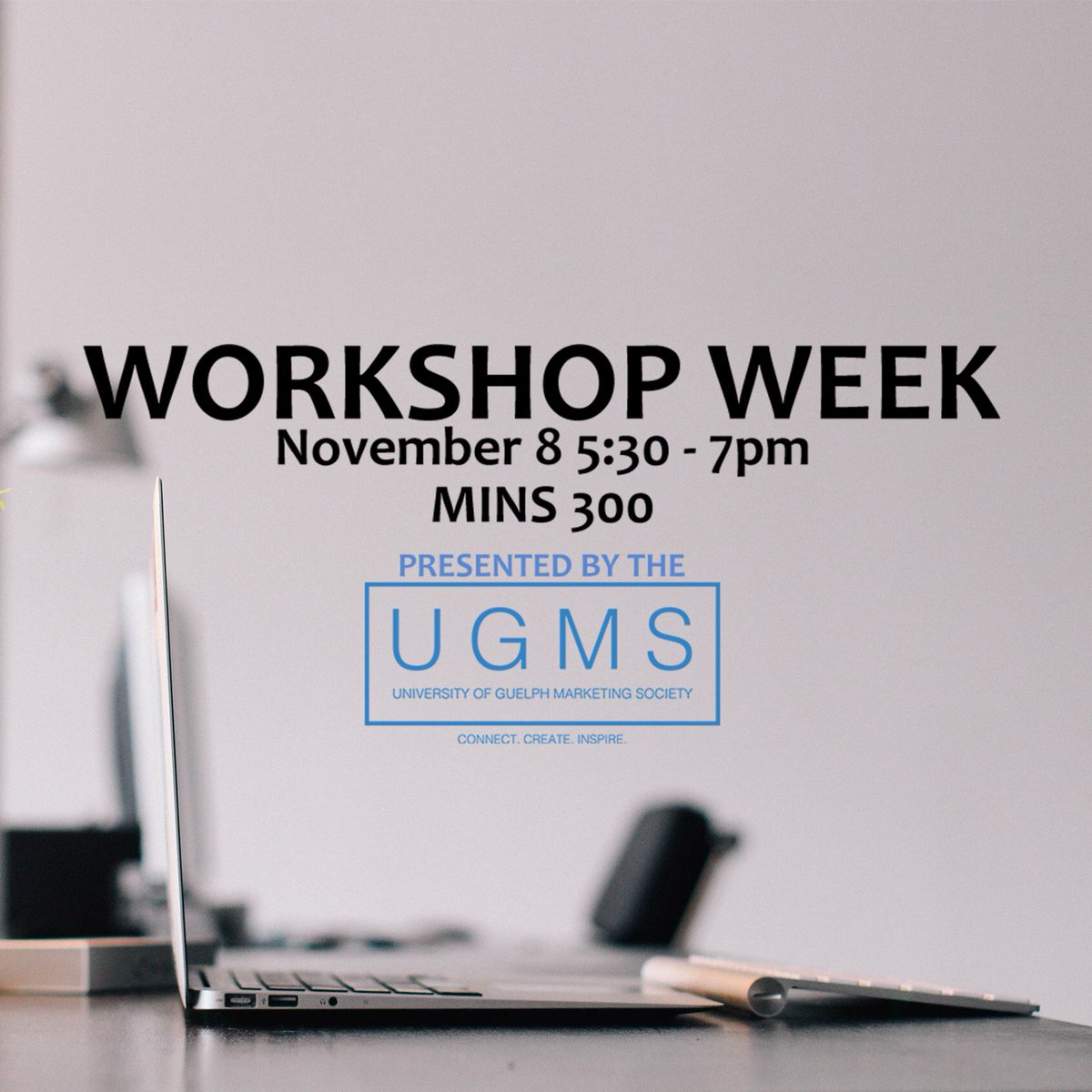 UofGMarketing's tweet photo. Come out to our 2nd workshop next week on WEDNESDAY, November 8 from 5:30-7:00 in MINS 300. REGISTER TODAY!! 👉🏽https://t.co/VNEMRx85ZV https://t.co/P5FHeWE9fJ