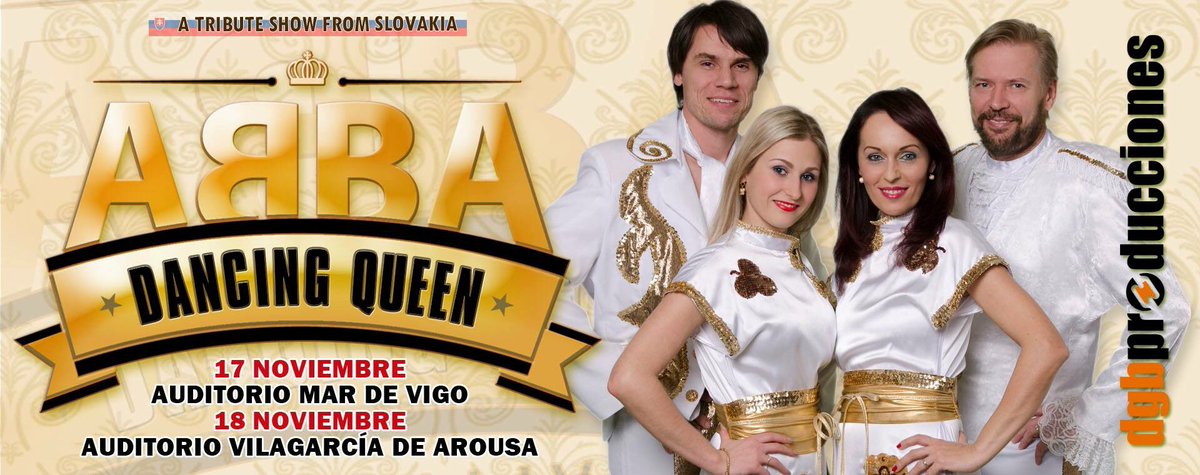 AbbaShowLive's tweet photo. 17Nov @pcongresosvigo 18Nov @CategoricaP en #vilagarciadearousa https://t.co/8frairDDti