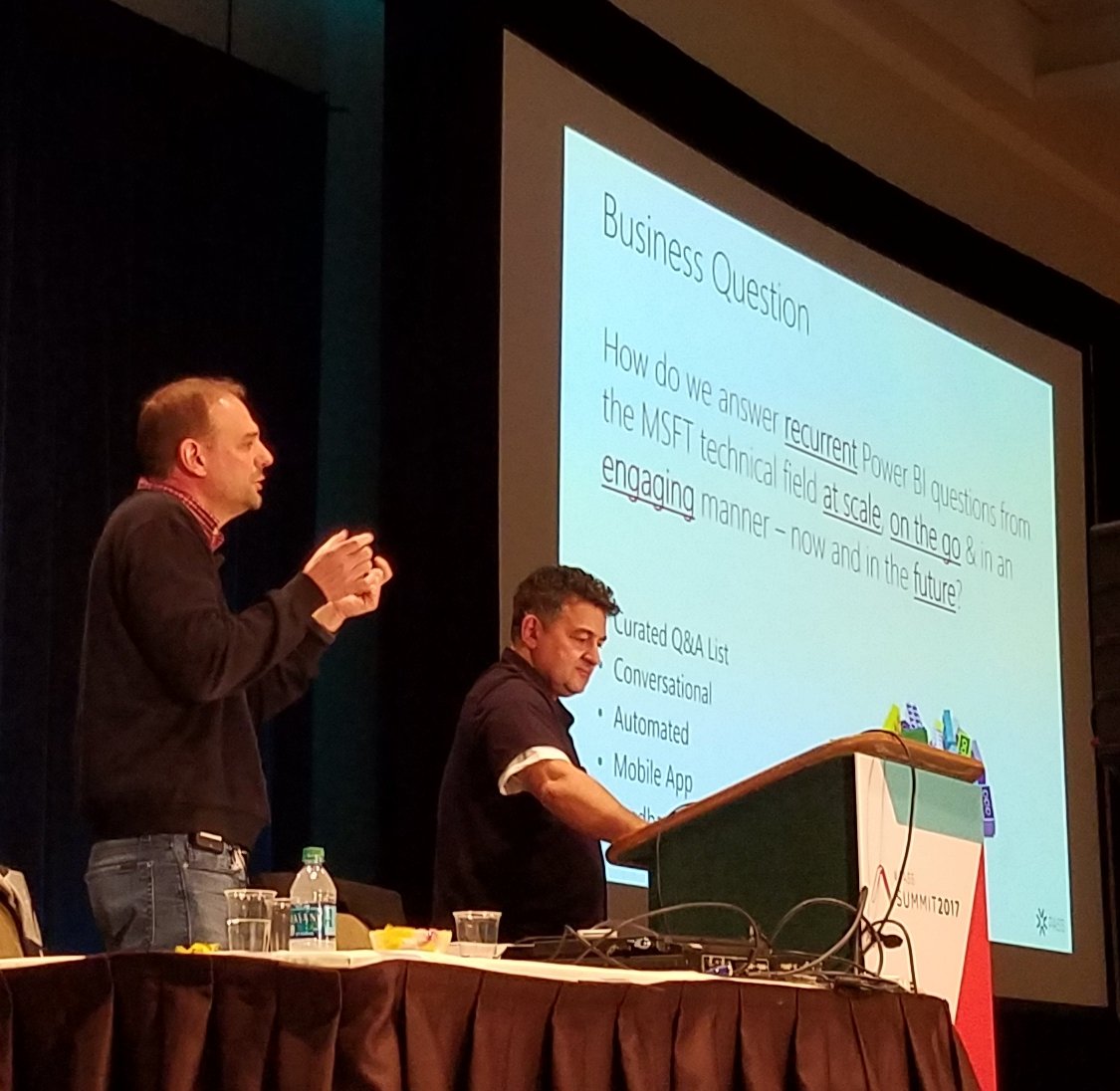 Thx <a href="/olivier_matrat/">Olivier MATRAT</a> &amp; <a href="/marcreguera/">Marc Reguera</a> for "Power to the Masses: #PowerBI, #PowerApps, &amp; Bots for the Rest of Us" #PASSsummit2017 #PASSsummit