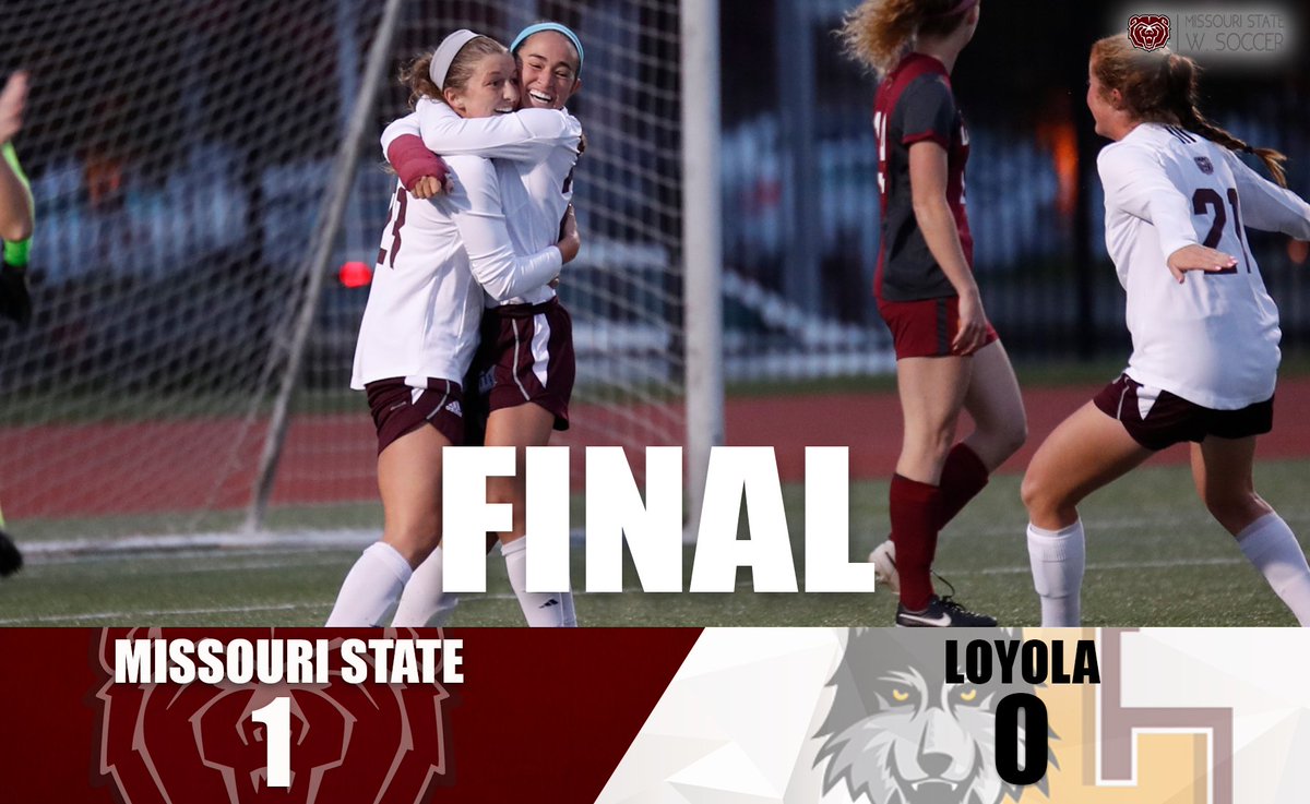 MoStateWSOC's tweet image. #MSUBears move on to the #MVCSoccer Championship game on Sunday at 1:00 vs. UNI with a 1-0 win over @LoyolaSoccer