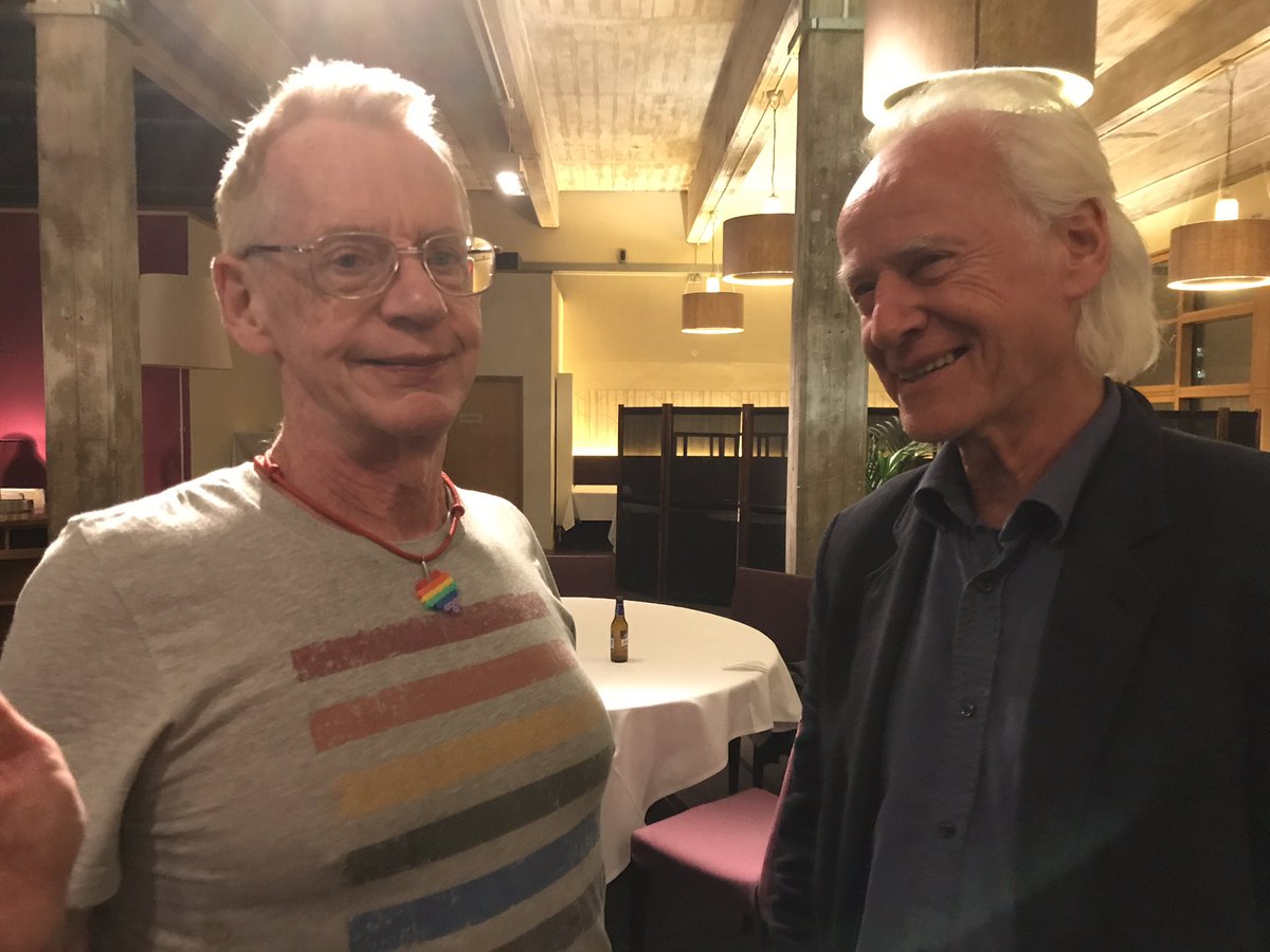 Williamrt's tweet photo. Two Duncan Campbells. Ex editor of Timeout (r) printed the first story revealing GCHQ and (L) ultimately prosecuted for writing it #ABC40 https://t.co/Ml0FKxVgFi