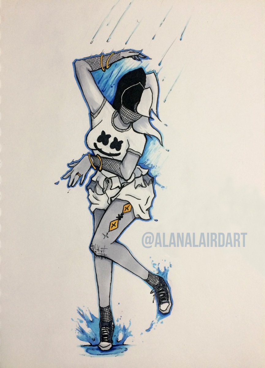 purplemakesart's tweet photo. I just discovered @marshmellomusic yesterday and was incredibly inspired by his song Alone. #art #fanart #music #marshmello #marshmelloart https://t.co/8ZTW738JC6