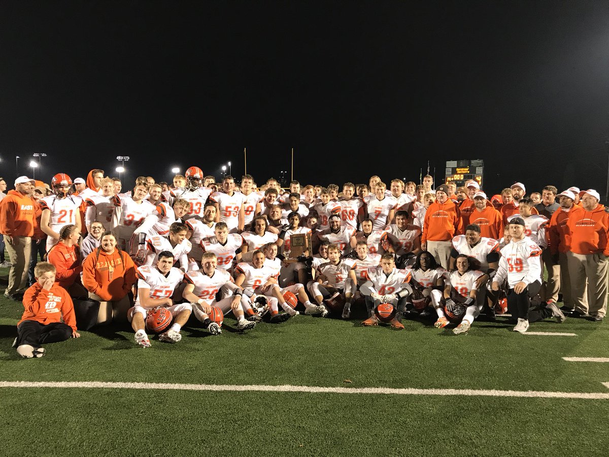 EastOlympiansFB's tweet photo. Sectional Champions! #EastPride #DoWhatChampionsDo #WinSurviveMoveOn https://t.co/xw3yviTnBV